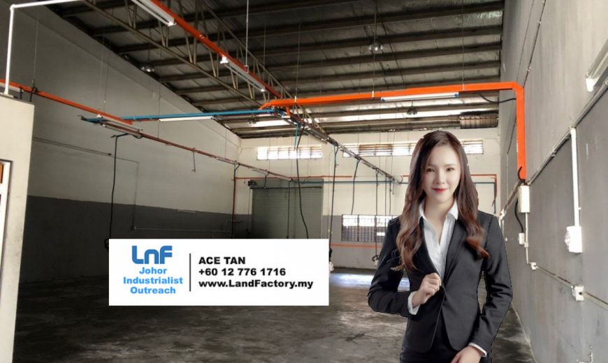 Taman Perindustrian Cemerlang – 1.5 Storey Terrace Factory – FOR RENT