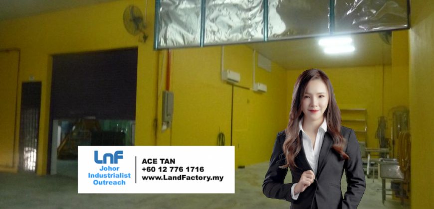 Taman Perindustrian Cemerlang – 1.5 Storey Semi Detached Factory Corner – FOR SALE