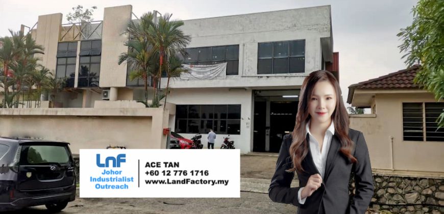 Taman Perindustrian Cemerlang – 1.5 Storey Semi Detached Factory – FOR SALE