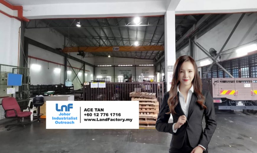 Taman Perindustrian Cemerlang – 1.5 Storey Semi Detached Factory – FOR SALE