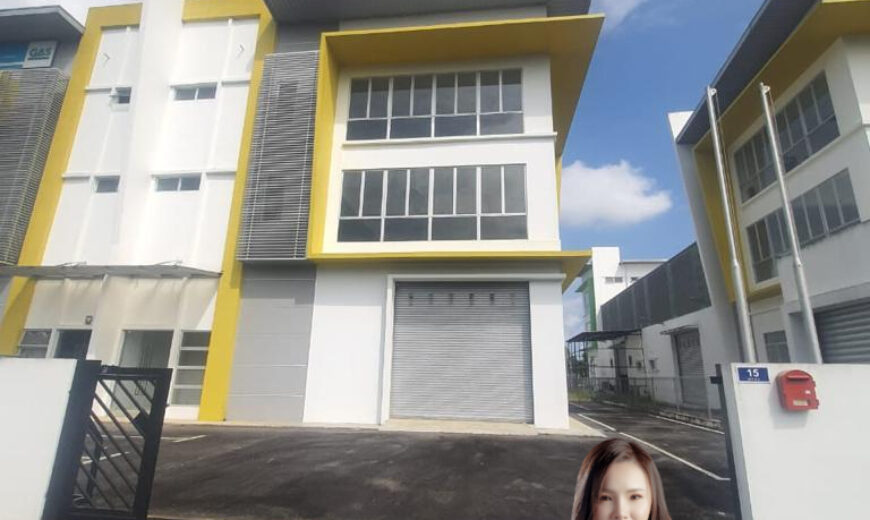 Taman Cemerlang Lancar Saleng – 3 Storey Cluster Factory – FOR RENT