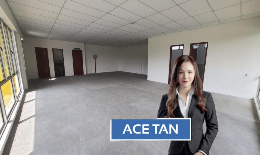 Taman Cemerlang Lancar Saleng – 3 Storey Cluster Factory – FOR RENT