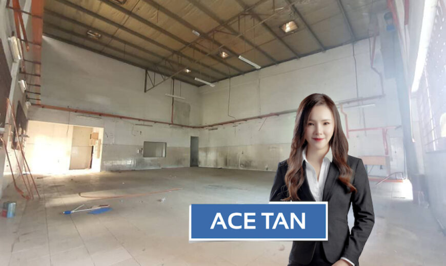 Desa Cemerlang – 1.5 Storey Corner Terrace Factory – FOR SALE