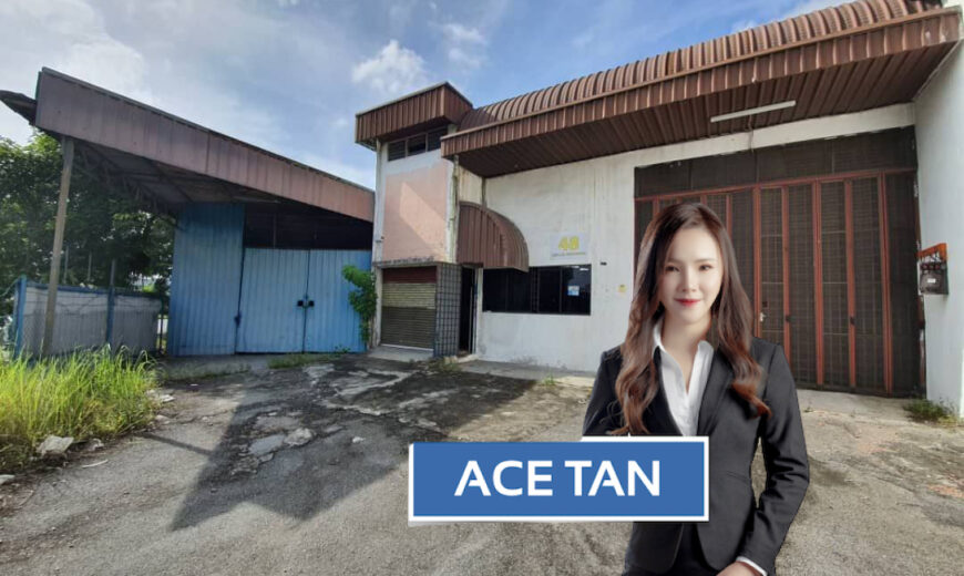 Desa Cemerlang – 1.5 Storey Corner Terrace Factory – FOR SALE