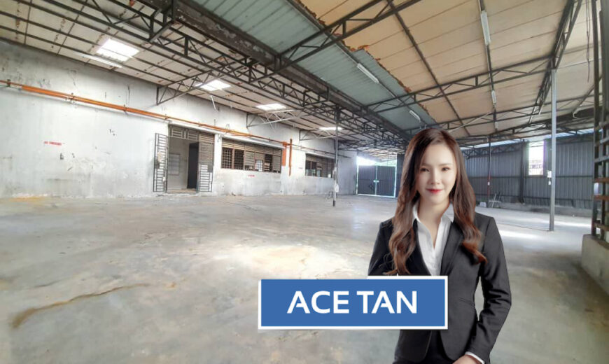 Desa Cemerlang – 1.5 Storey Corner Terrace Factory – FOR SALE