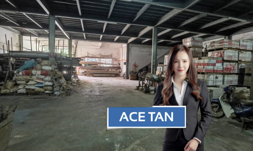 Taman Perindustrian Cemerlang – 1.5 Storey Semi Detached Factory – FOR RENT