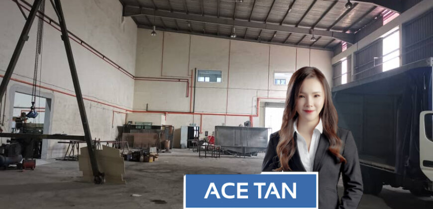 Taman Perindustrian Desa Plentong – 1.5 Storey Semi Detached Factory – FOR RENT