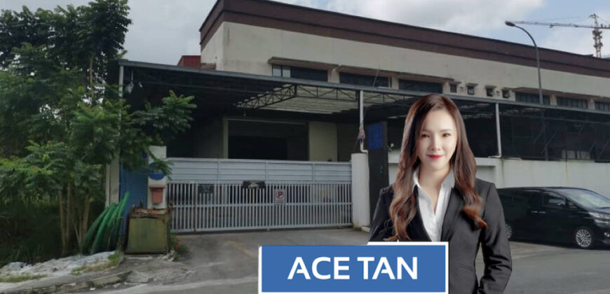Taman Perindustrian Desa Plentong – 1.5 Storey Semi Detached Factory – FOR RENT