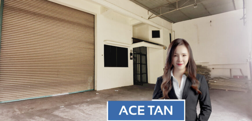 Desa Cemerlang – 1.5 Storey Terrace Factory – FOR SALE