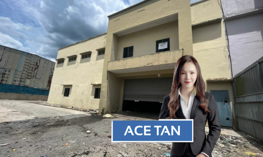 Sungai Tiram – 1.5 Storey Semi Detached Factory – FOR RENT