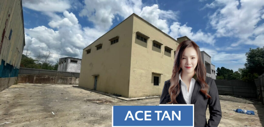 Sungai Tiram – 1.5 Storey Semi Detached Factory – FOR RENT