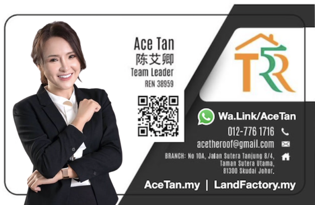 factory for sale in Johor bahru, Contact, Ace Tan Realty