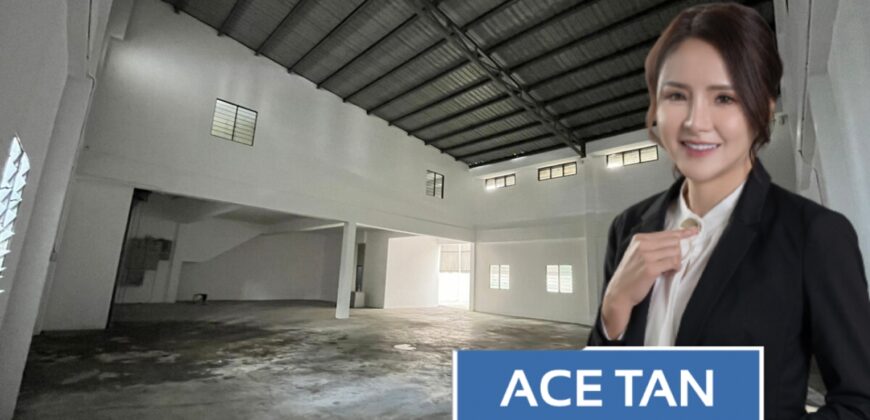Sungai Tiram – 1.5 Storey Semi Detached Factory – FOR RENT
