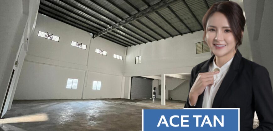 Sungai Tiram – 1.5 Storey Semi Detached Factory – FOR RENT