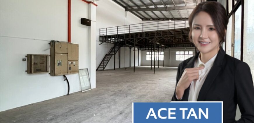 Desa Cemerlang – 1.5 Storey Semi Detached Factory – FOR RENT