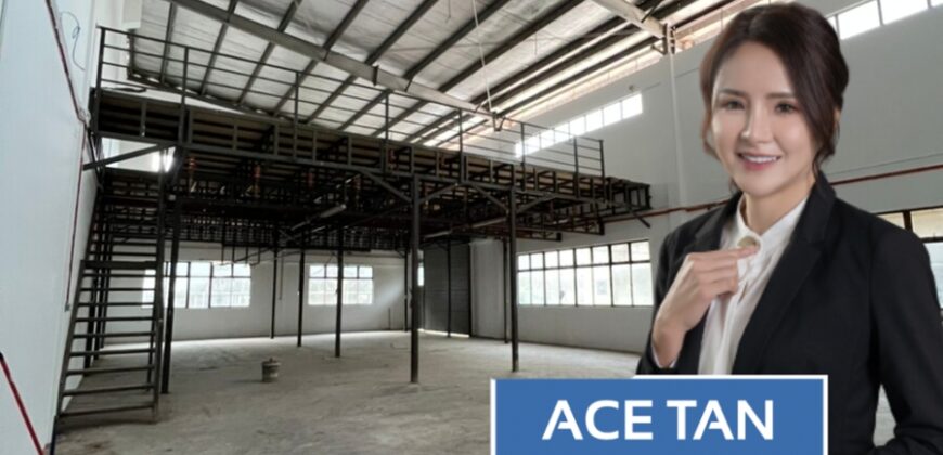 Desa Cemerlang – 1.5 Storey Semi Detached Factory – FOR RENT