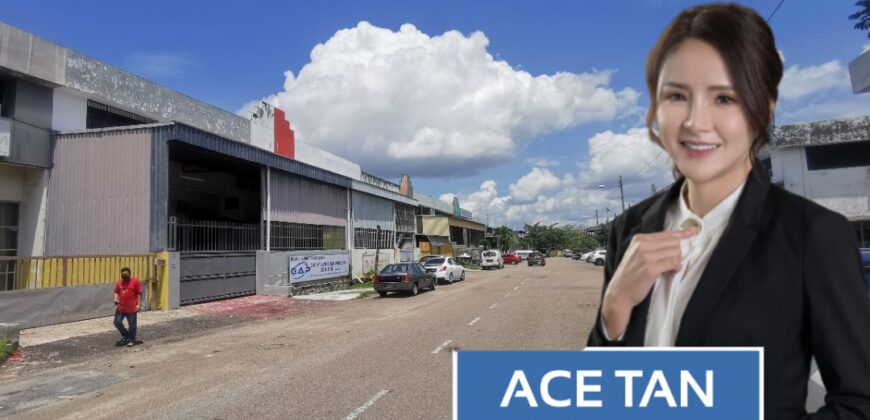 Desa Cemerlang – 1.5 Storey Terrace Factory – FOR SALE