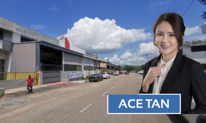 Desa Cemerlang – 1.5 Storey Terrace Factory – FOR SALE