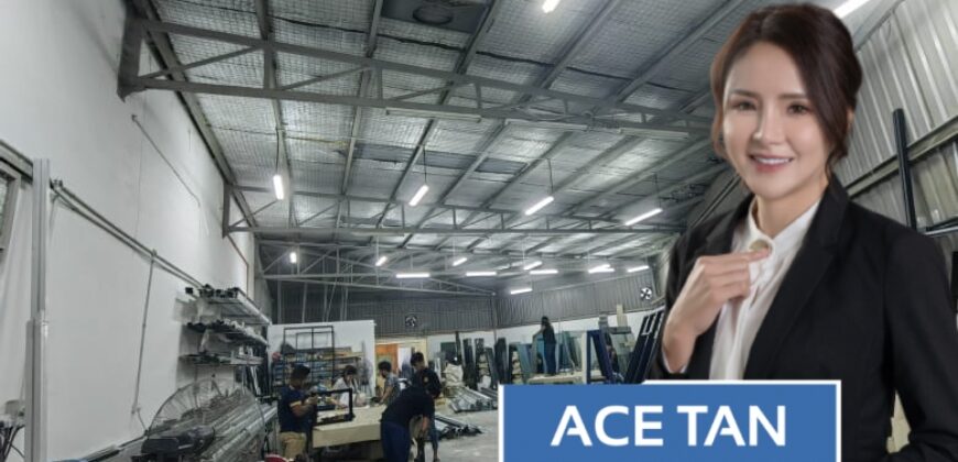 Desa Cemerlang – 1.5 Storey Corner Terrace Factory – FOR SALE