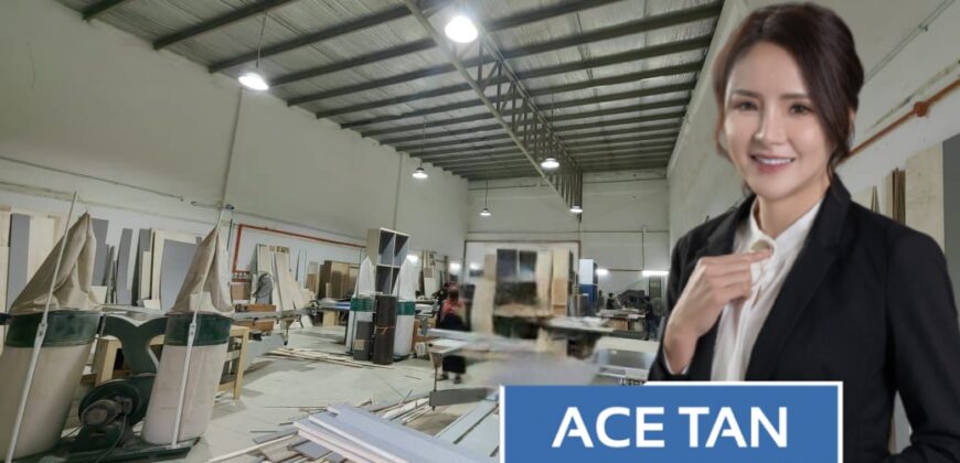 Desa Cemerlang – 1.5 Storey Corner Terrace Factory – FOR SALE
