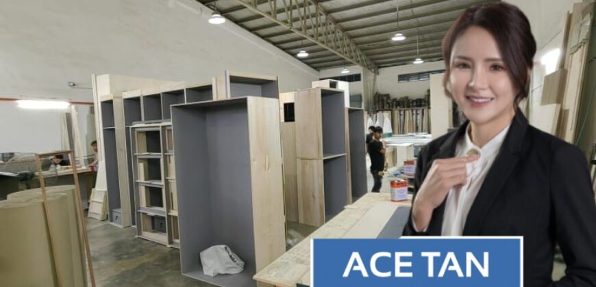 Desa Cemerlang – 1.5 Storey Corner Terrace Factory – FOR SALE
