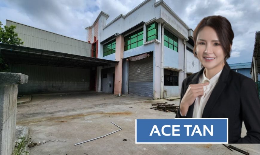 Desa Cemerlang – 1.5 Storey Semi Detached Factory – FOR SALE