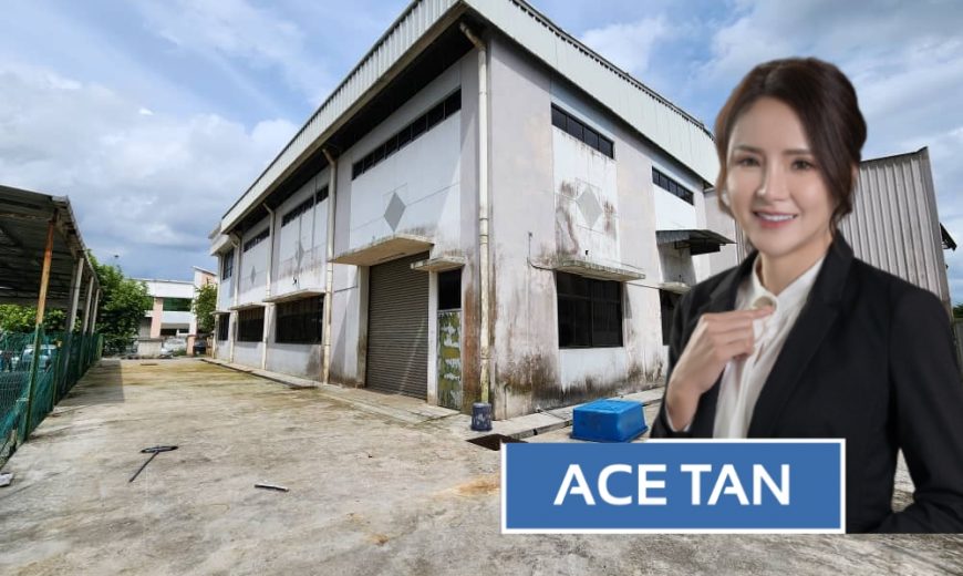 Desa Cemerlang – 1.5 Storey Semi Detached Factory – FOR SALE