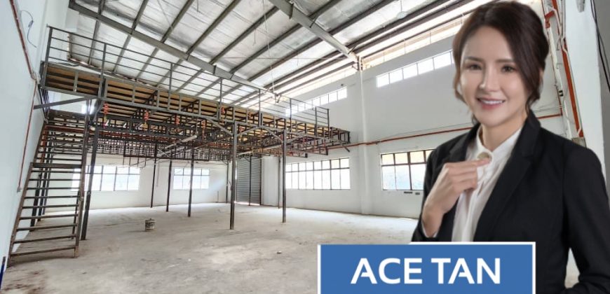 Desa Cemerlang – 1.5 Storey Semi Detached Factory – FOR SALE