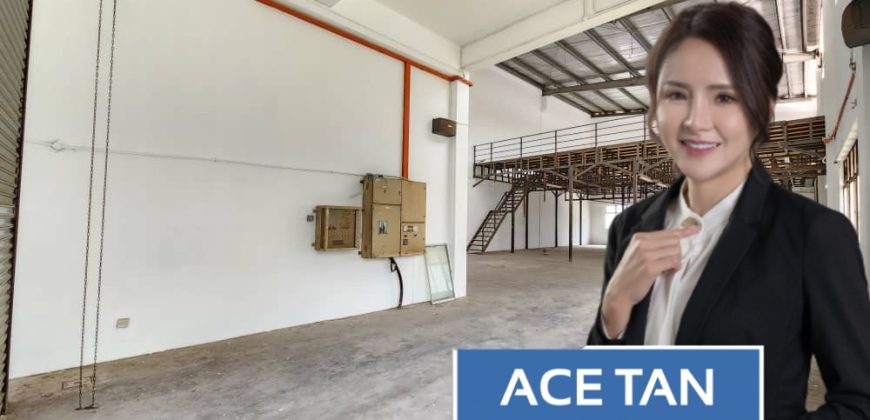 Desa Cemerlang – 1.5 Storey Semi Detached Factory – FOR SALE