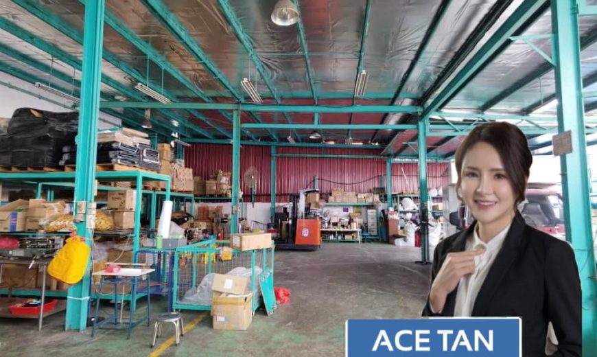 Johor Jaya – 1.5 Storey Corner Terrace Factory – FOR SALE