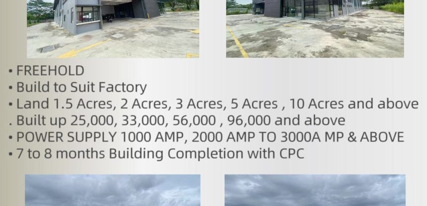 Kawasan Perindustrian Seelong @ Senai – Detached Factory – FOR RENT