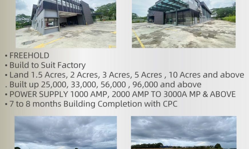 Kawasan Perindustrian Seelong @ Senai – Detached Factory – FOR RENT