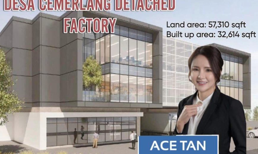 Kawasan Perindustrian Desa Cemerlang – Detached Factory – FOR SALE