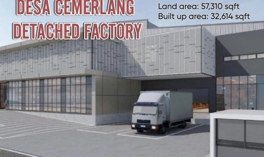 Kawasan Perindustrian Desa Cemerlang – Detached Factory – FOR SALE