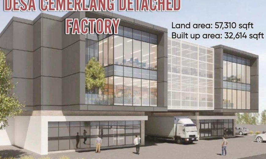 Kawasan Perindustrian Desa Cemerlang – Detached Factory – FOR SALE