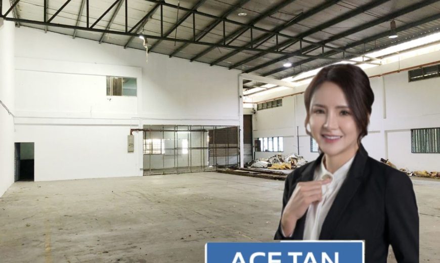 Desa Cemerlang – 1.5 Storey Semi Detached Factory – FOR RENT