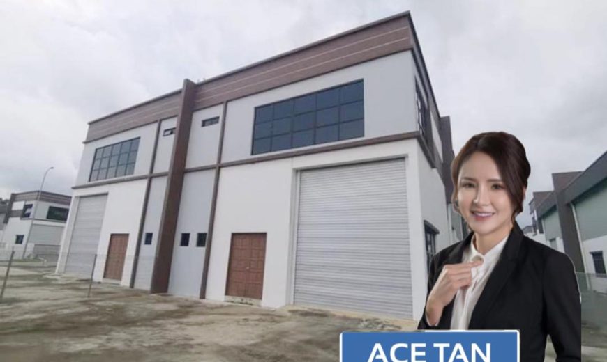 De Hoff Industrial Park @ Pekan Nanas – 1.5 Storey End Lot Semi Detached Factory – FOR RENT