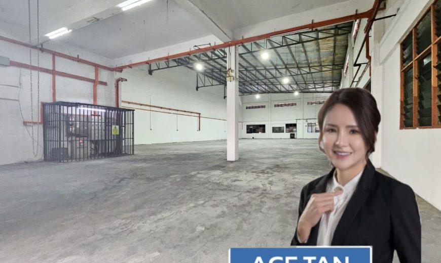 Taman Perindustrian Cemerlang – 1.5 Storey Semi Detached Factory – FOR SALE