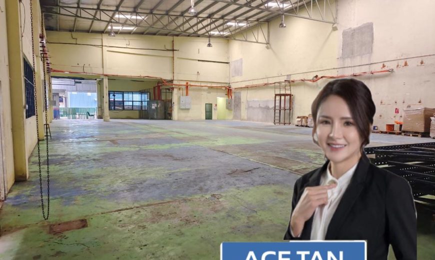 Desa Cemerlang – 1.5 Storey Semi Detached Factory – FOR RENT