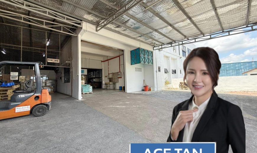 Desa Cemerlang – 1.5 Storey Semi Detached Factory – FOR SALE