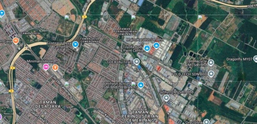 Desa Cemerlang – Industrial Land – FOR SALE