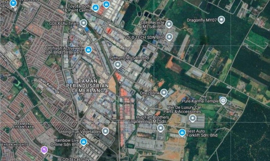 Desa Cemerlang – Industrial Land – FOR SALE