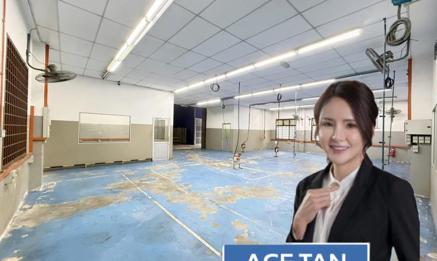 Taman Perindustrian Tiram @ Sungai Tiram – 1.5 Storey Semi Detached Factory – FOR SALE