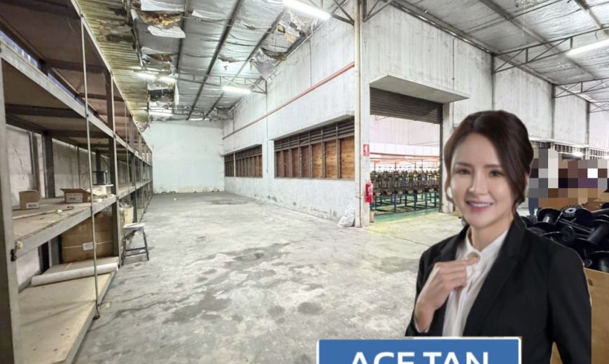 Desa Cemerlang – 1.5 Storey Semi Detached Factory – FOR SALE