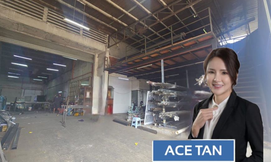 Taman Johor Jaya – 1.5 Storey End Lot Terrace Factory – FOR SALE